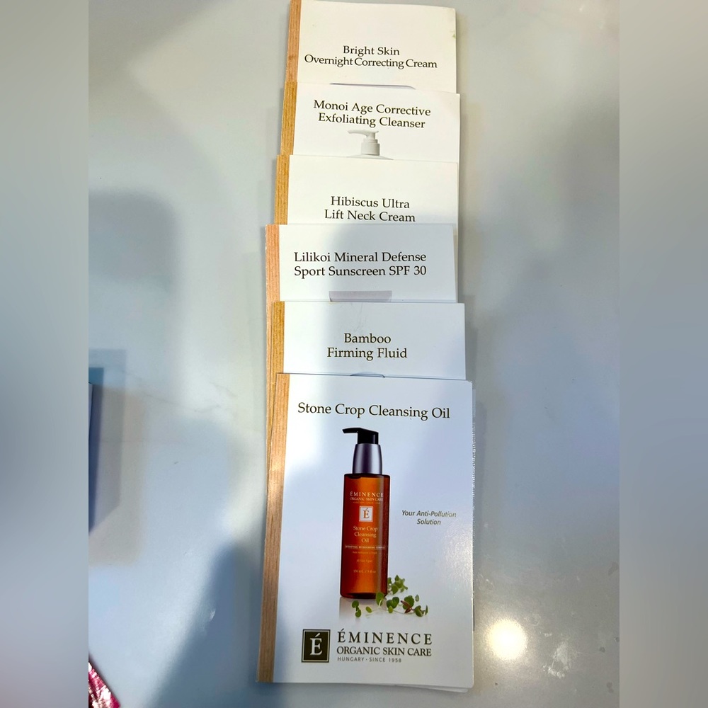 Eminence skincare travel packets